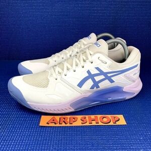 ASICS GEL-CHALLENGER 13 Women size 10 White Blue Athletic Tennis Shoes 1042A164